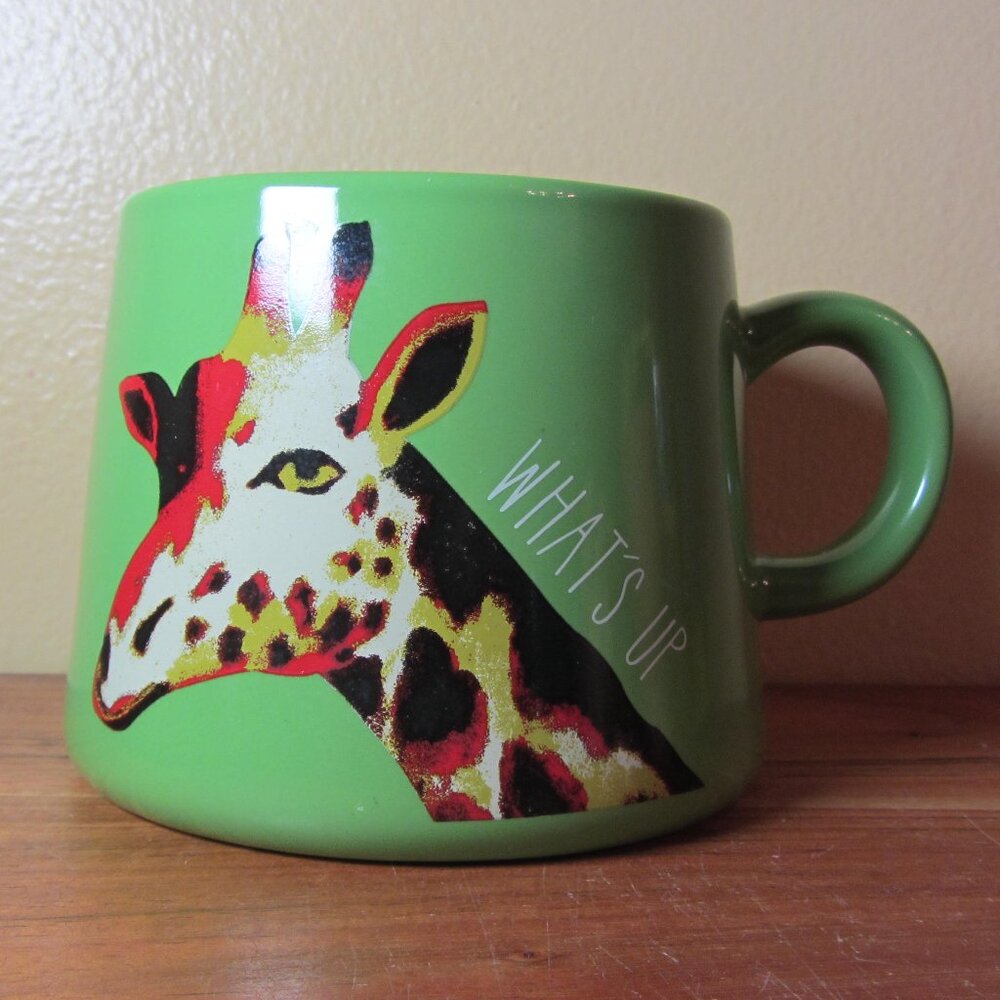 *BOGO mugs* 16 oz giraffe what's up mug opalhouse 2019 NWT (W4912)